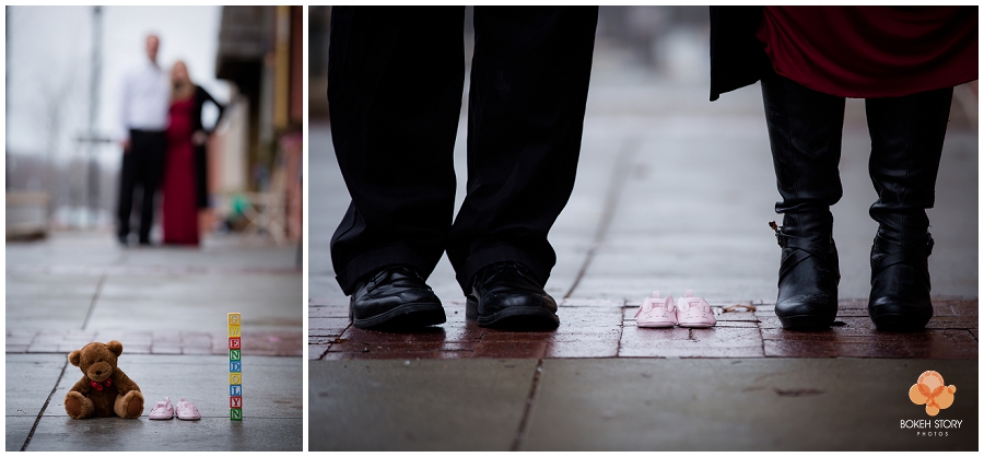 Maternity portrait session at Liberty Square, Liberty MO | Bokeh Story Photos