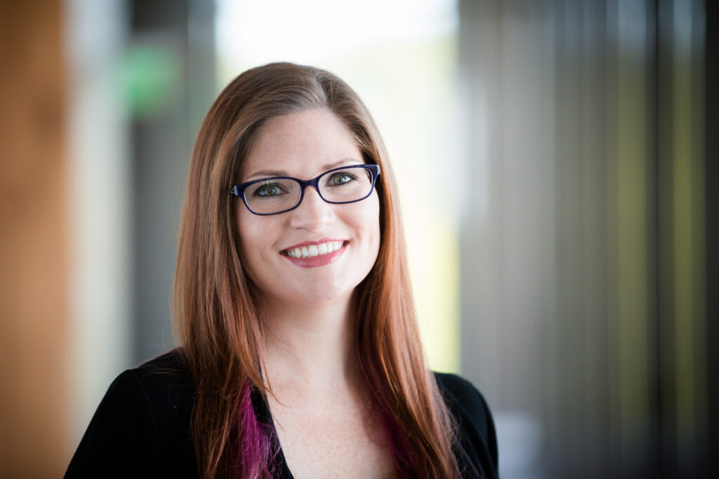 Personal brand portrait of Amber, warm natural light, on-location in Kansas City